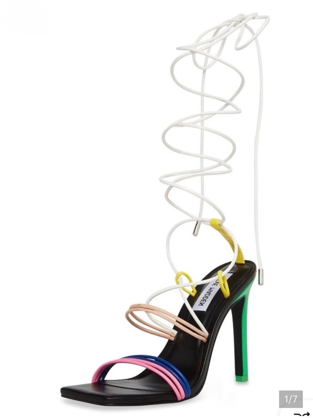 Steve Madden Women's Multi-Strap Lace-Up Heeled Sandals Size 7